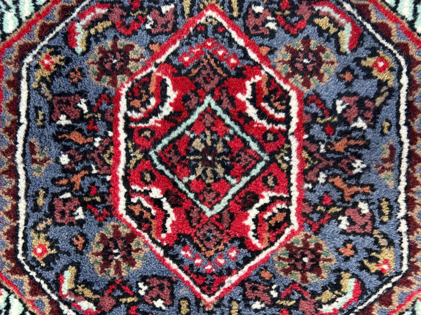 3'10"x5'10" Hand-Knotted 100% Wool Pile Indobijar Area Rug - Carpet