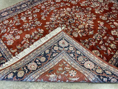8’1”x9’11” Hand-Knotted 100% Wool Pile Oriental Area Rug - Carpet
