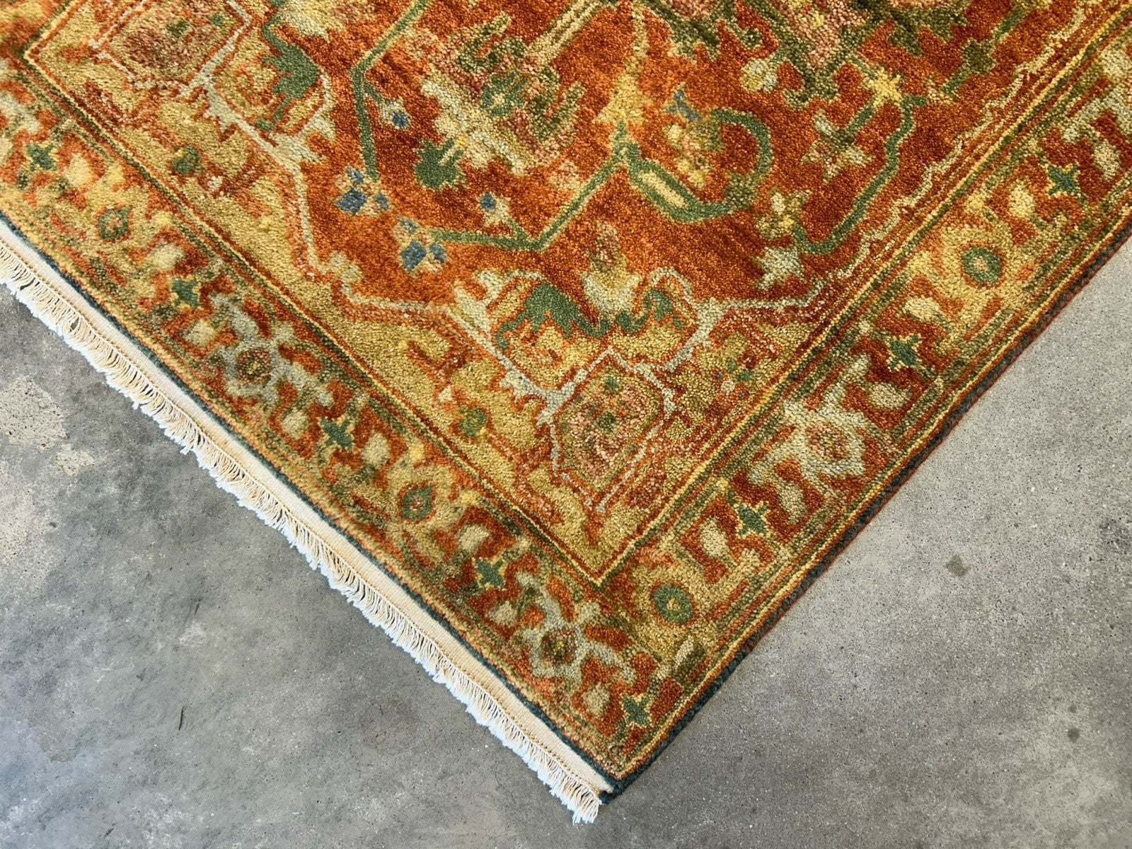3’x5’ Hand-Knotted 100% Wool Indoserapi Area Rug - Carpet
