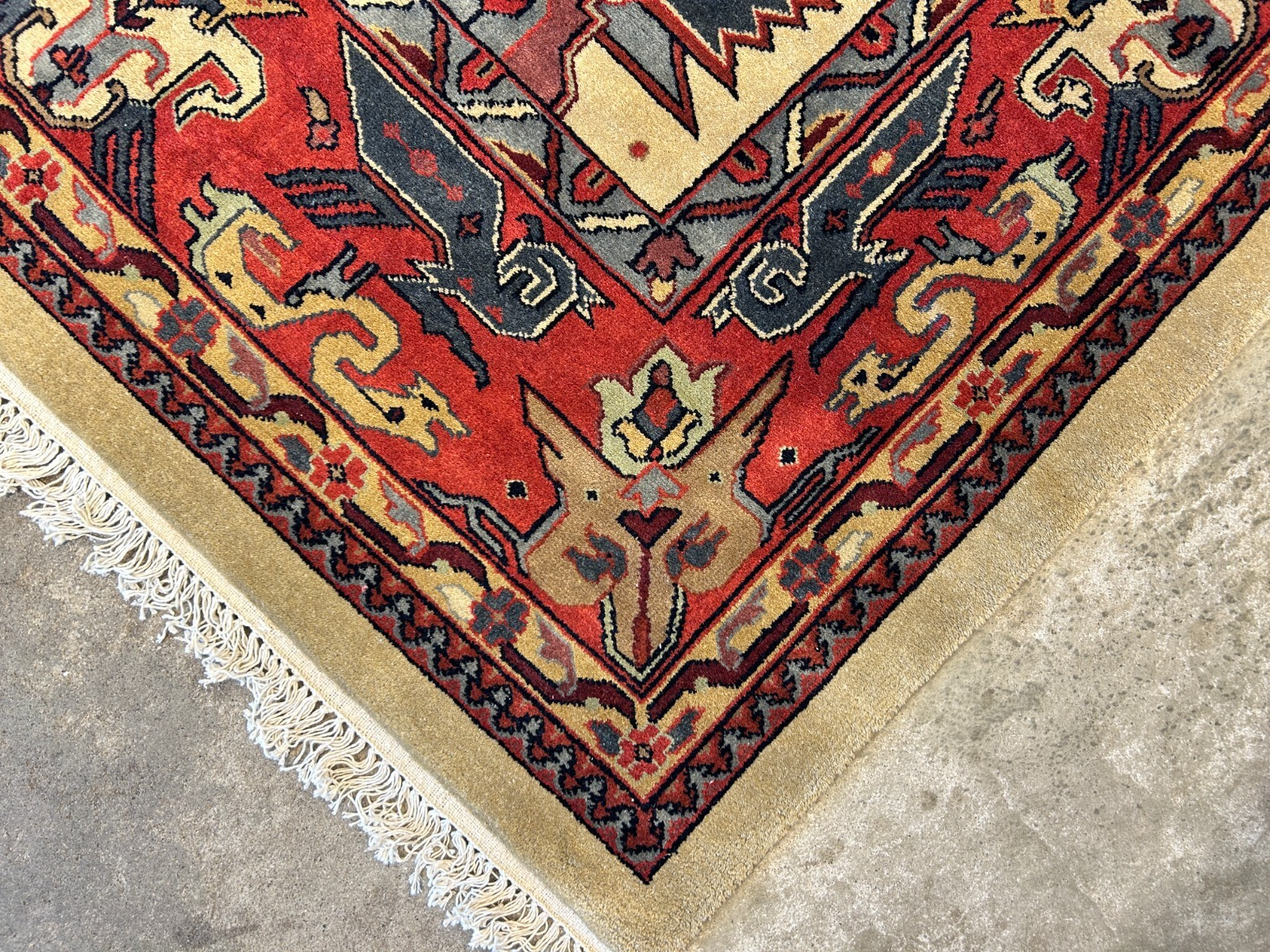 10'2"x13'11" Hand-Knotted 100% Wool Pile IndoHeriz Rug