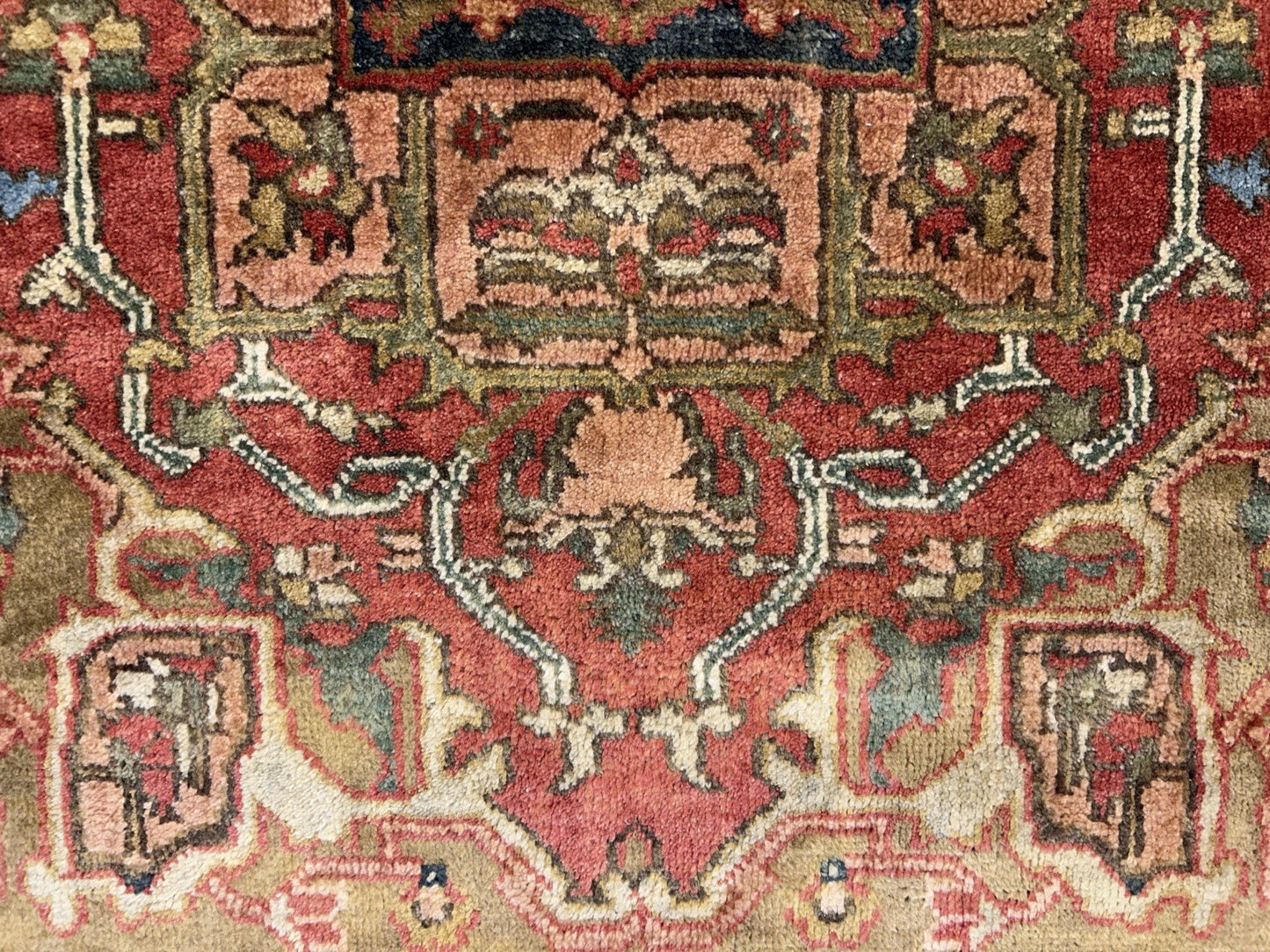 4’1”x6’1” Hand-Knotted 100% Wool Indoserapi Area Rug - Carpet