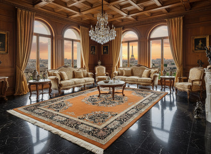 9'x12' Hand-Knotted 100% Wool Pile Oriental Rug