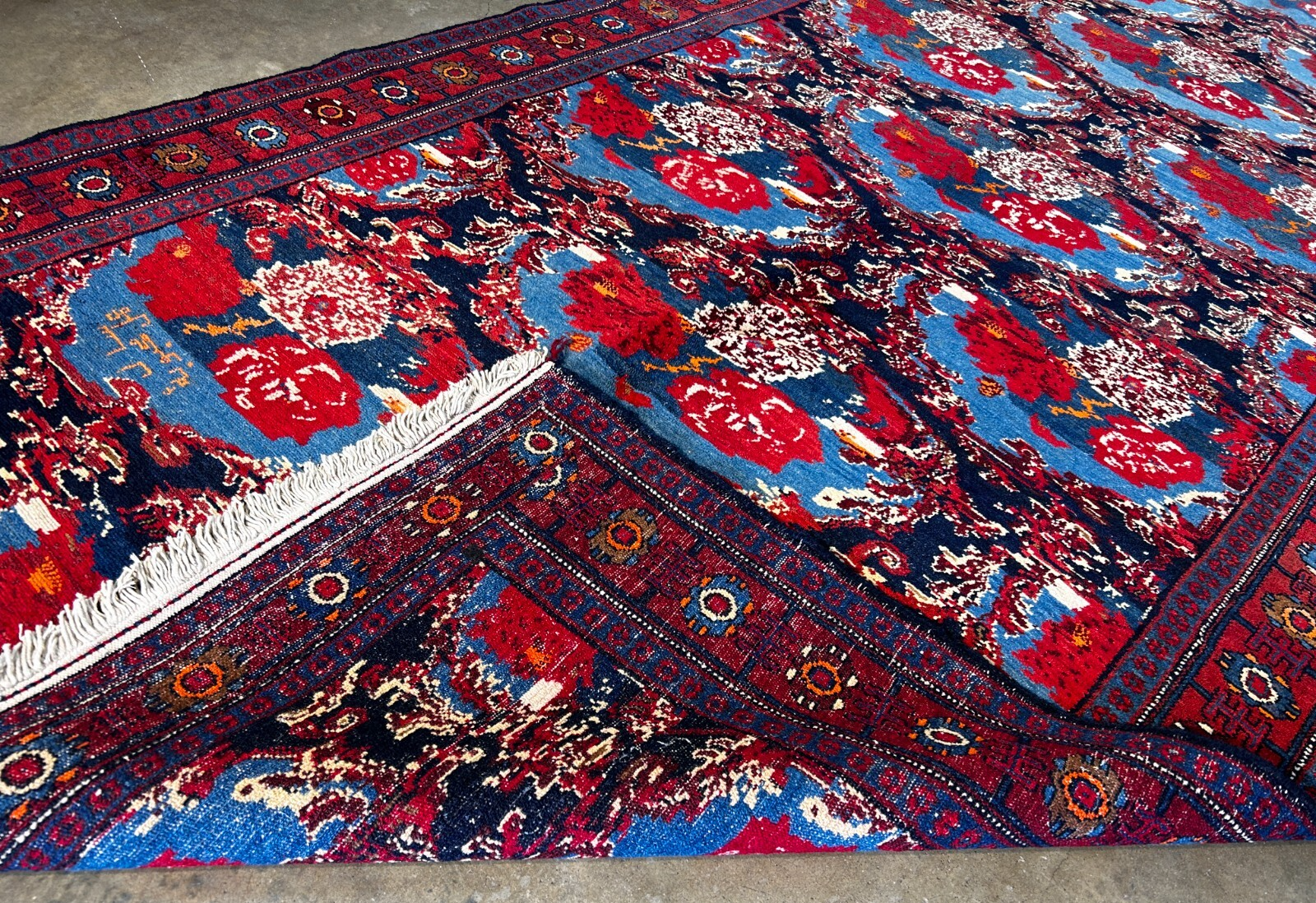 4'9" x 10'0'' Hand-Knotted 100% Lamb Wool Pile Sennehe Area Rug - Carpet