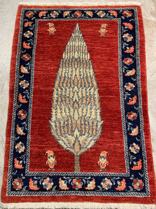 2'x3' Hand-Knotted 100% Wool Noel Rug - Area Carpet