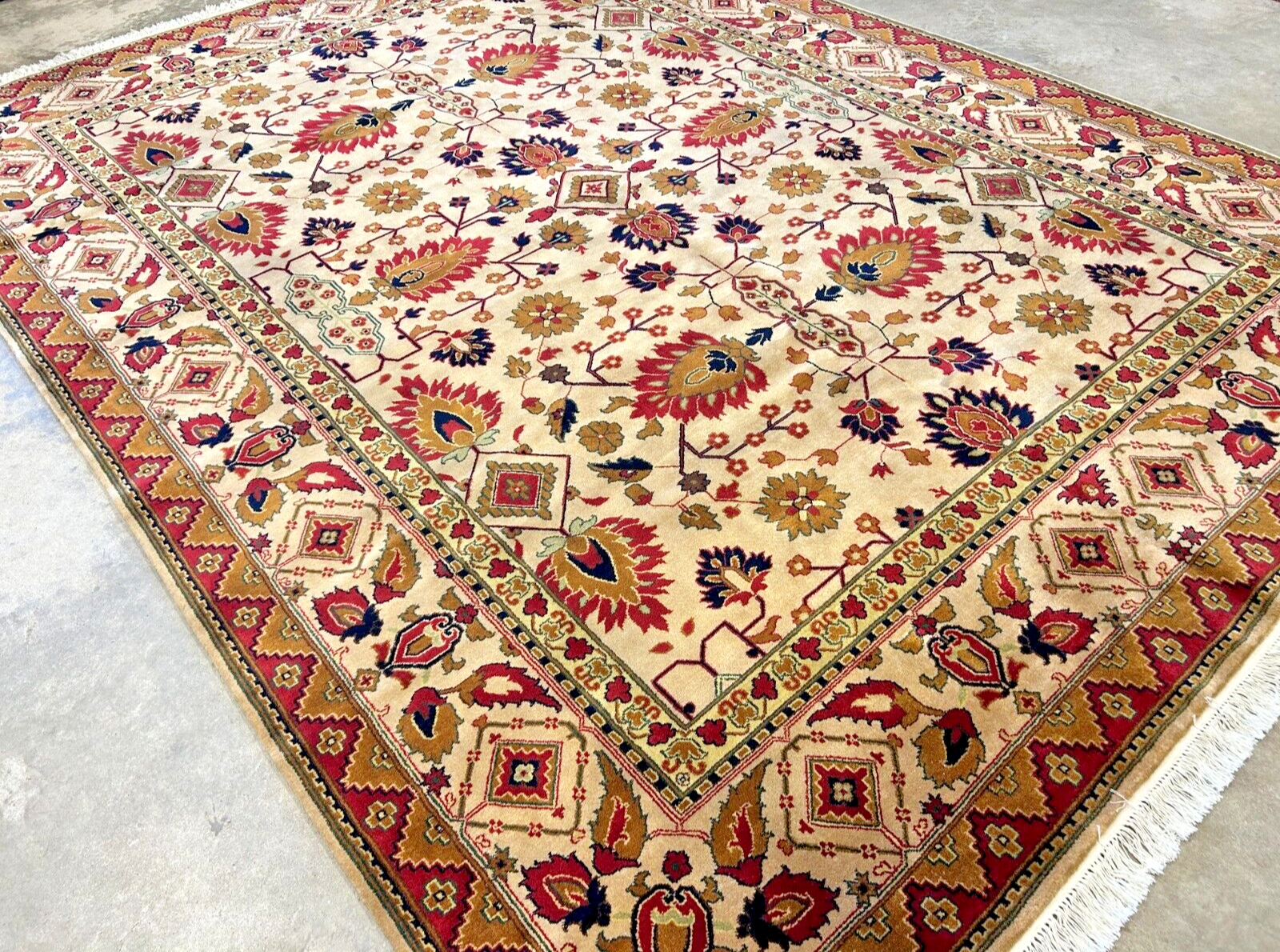8'11" x 12' Hand-Knotted 100% Wool Carpet - Herize Design Area Rug