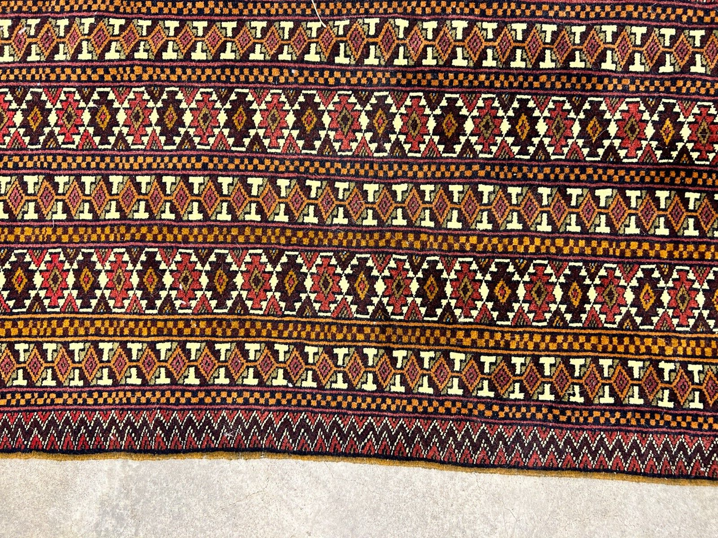 6'3"x9'2" Hand-Knotted 100% Wool Carpet - Bokhara Area Rug