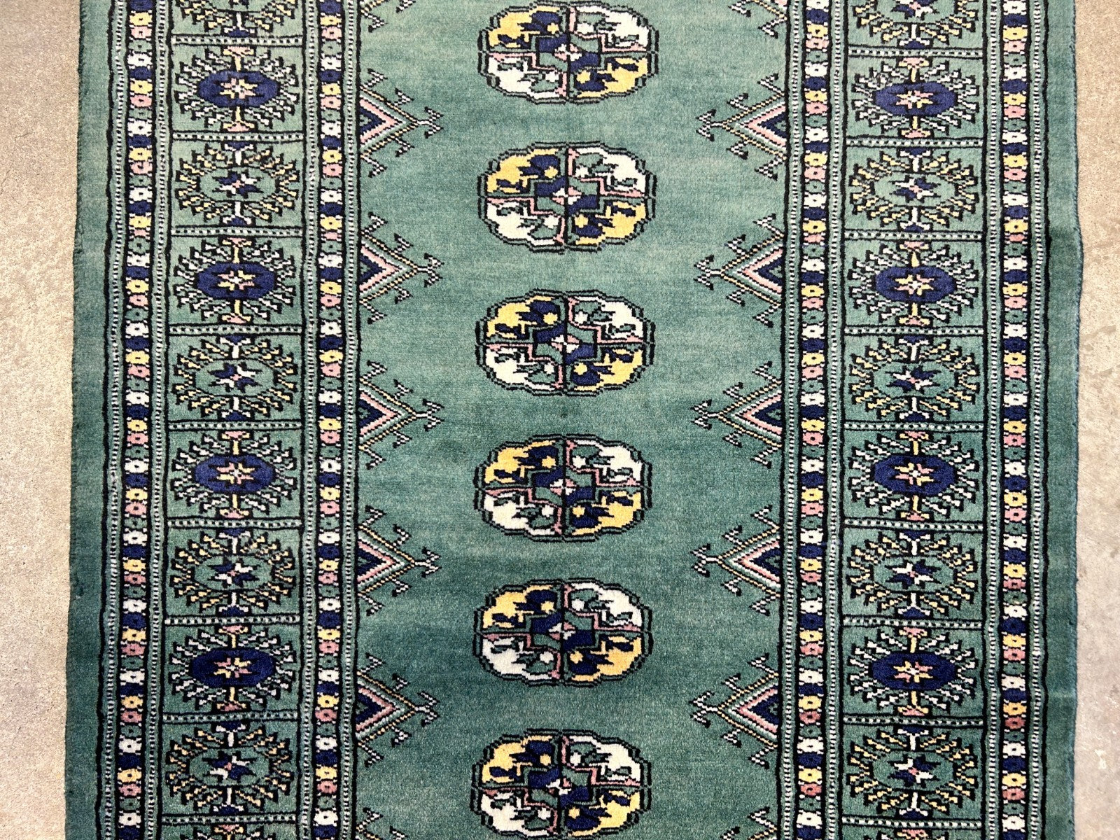 2'8"x4'1" Hand-Knotted 100% Wool Pile Bokhara Rug