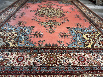 8'4" x 11'10'' Hand-Knotted 100% Wool Pile Romany Area Rug