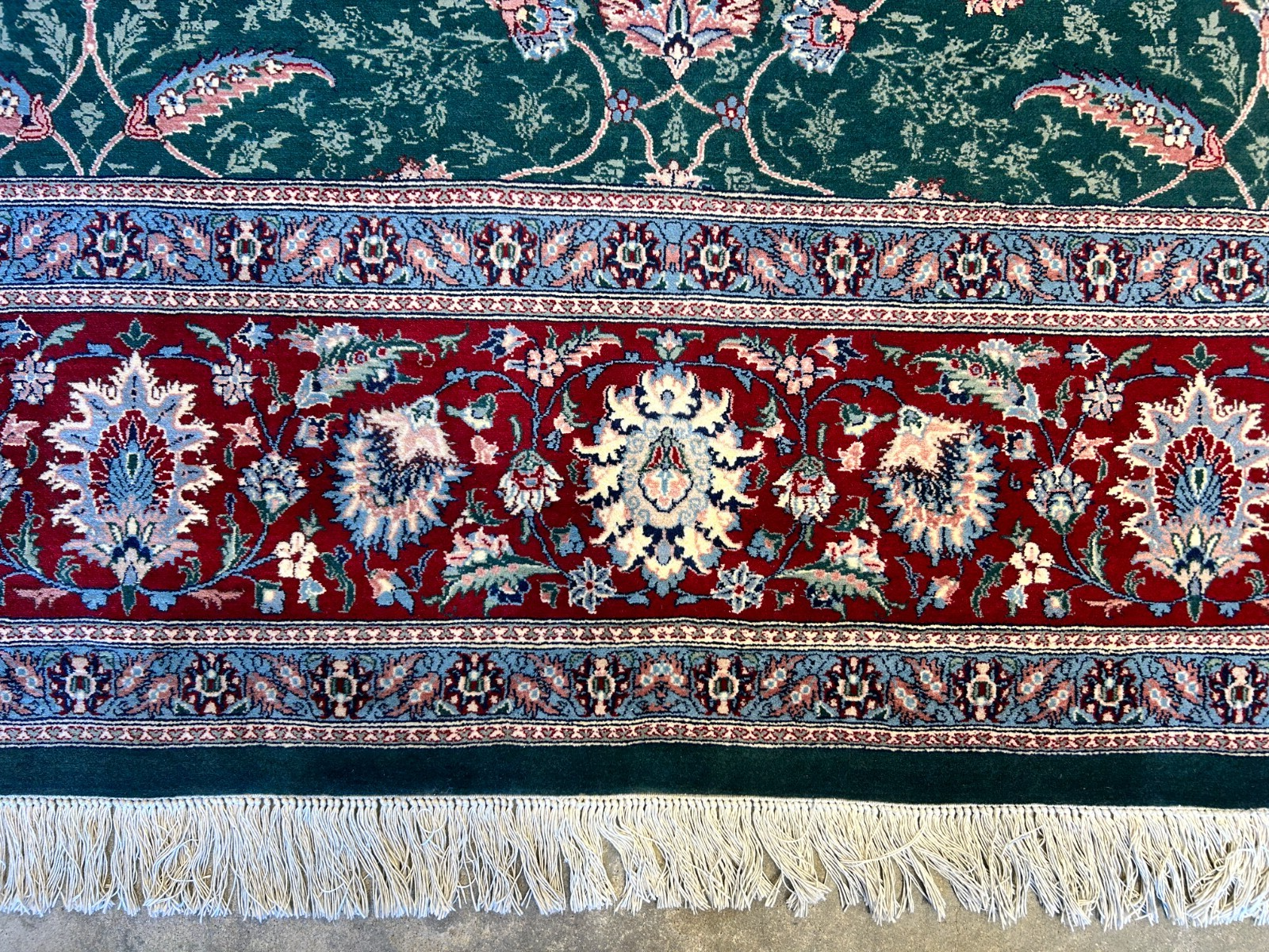 9'2"x12'8" Hand-Knotted 100% Wool Pile Oriental Rug