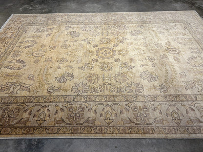6'6"x9'6" Hand-Knotted 100% Wool Pile Afghan Carpet - Area Rug