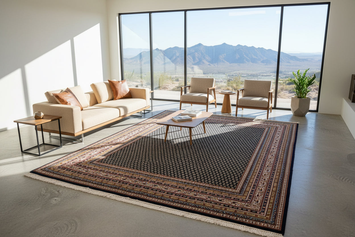 7’11”x10’ Vintage Hand-Knotted 100% Wool Pile Oriental Area Rug - Carpet