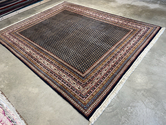 7’11”x10’ Vintage Hand-Knotted 100% Wool Pile Oriental Area Rug - Carpet