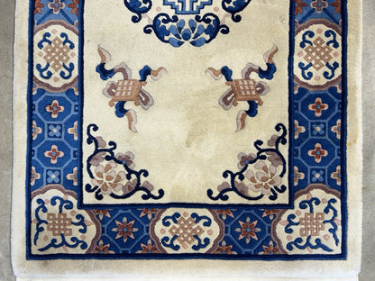 3’1”x5’2” Hand-Knotted 100% Wool Pile Oriental Area Rug - Carpet