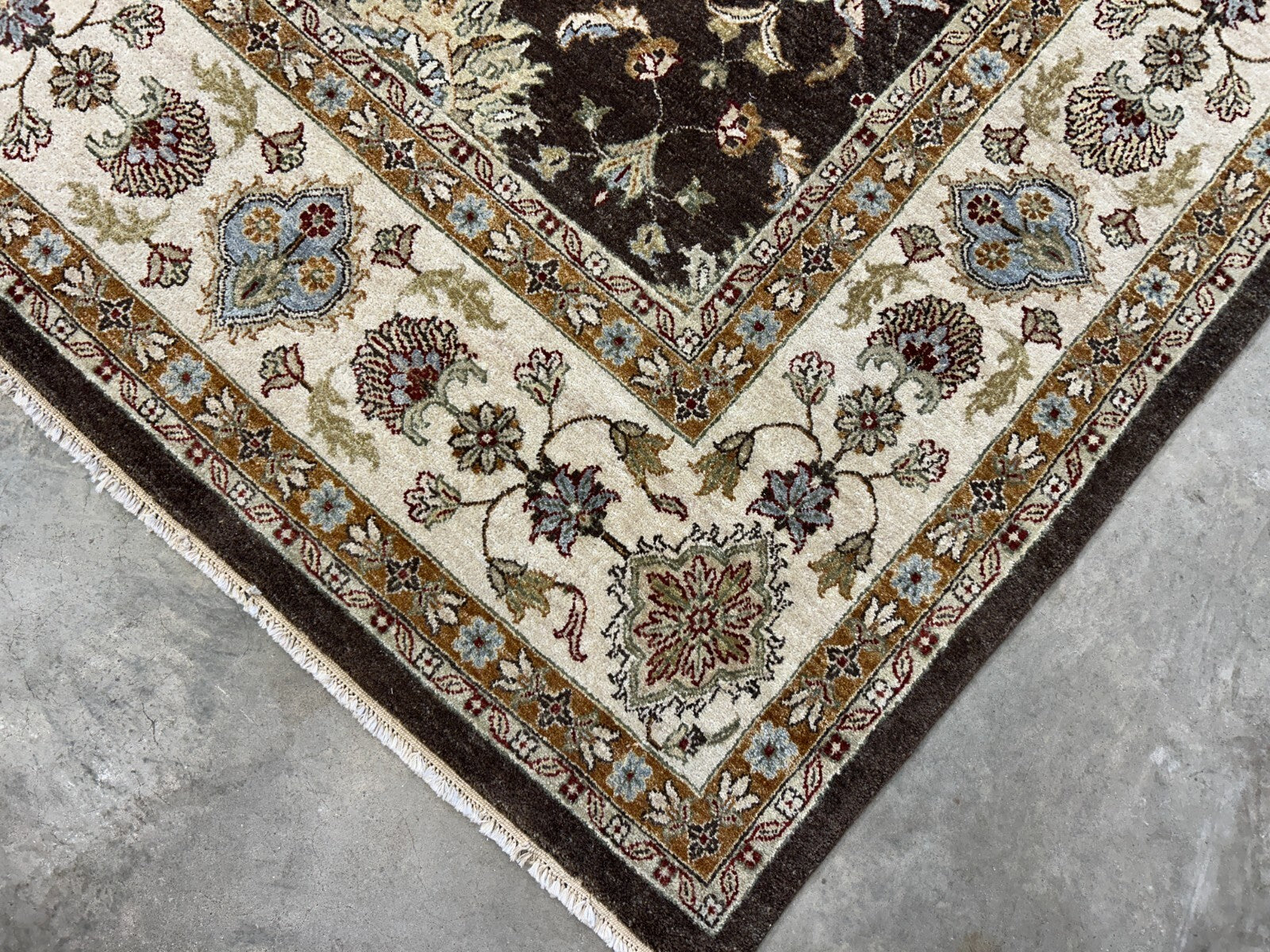 9'x11'10" Hand-Knotted 100% Wool Pile Pishawar Rug