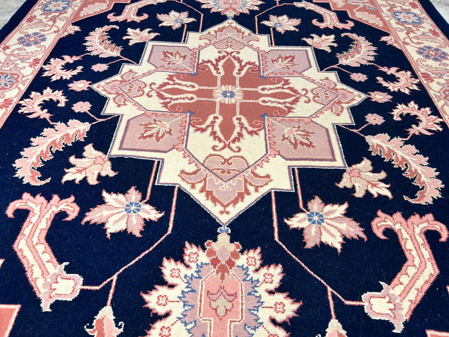 6'x 9' Hand-Knotted 100% Wool Carpet - Herize Design Area Rug