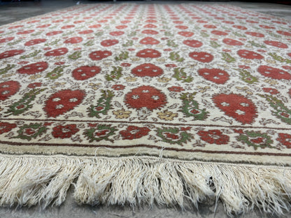 6'1"x9'2" Hand-Knotted 100% Wool Pile Turkish Carpet - Area Rug