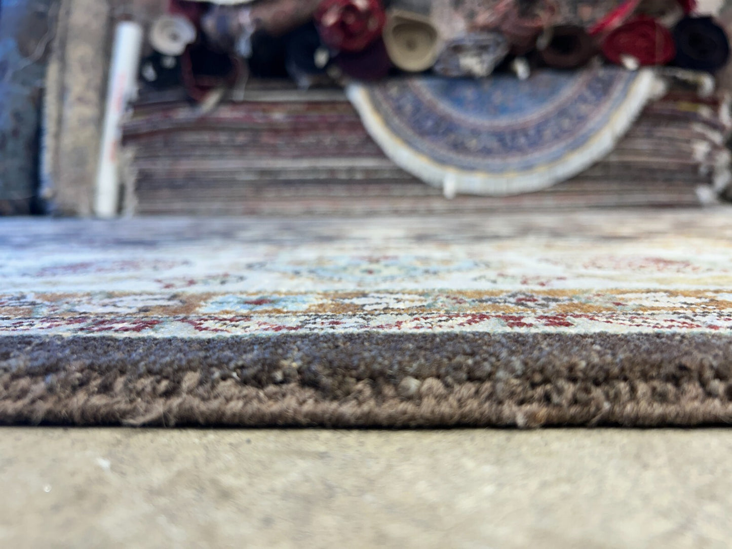 9'x11'10" Hand-Knotted 100% Wool Pile Pishawar Rug