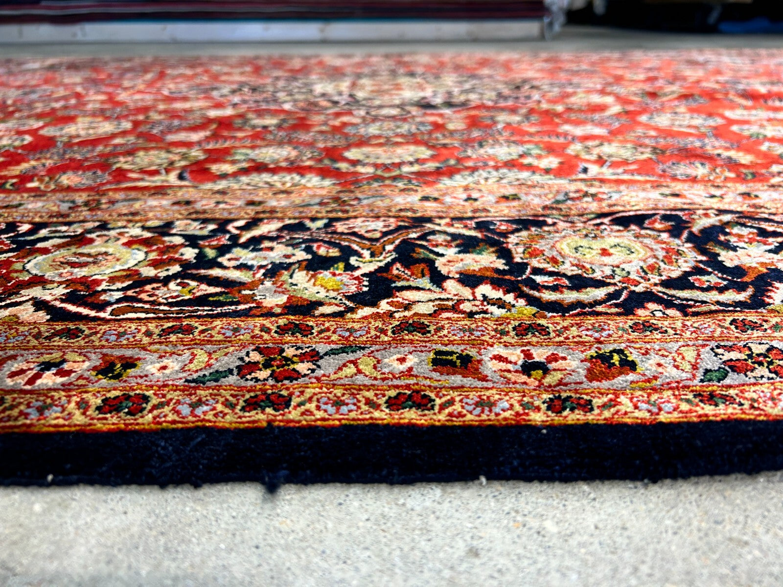 6'10"x9'9" Exquisite Hand-Knotted 100% Silk Kashane Rug