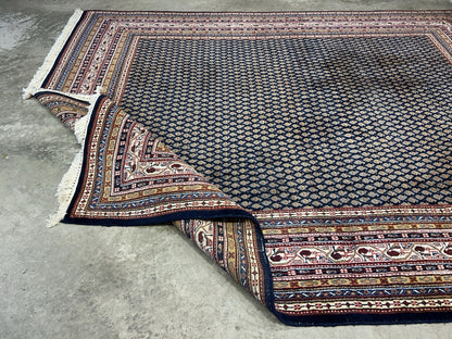 7’11”x10’ Vintage Hand-Knotted 100% Wool Pile Oriental Area Rug - Carpet