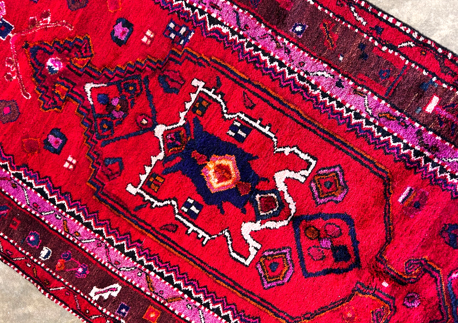 4'5" x 8'10'' Hand-Knotted 100% Lamb Wool Mousele Area Rug - Carpet