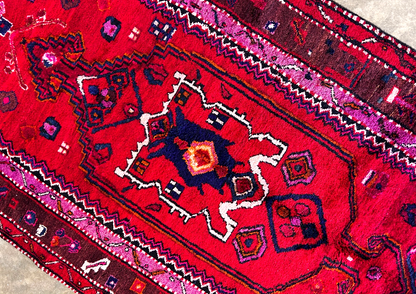 4'5" x 8'10'' Hand-Knotted 100% Lamb Wool Mousele Area Rug - Carpet