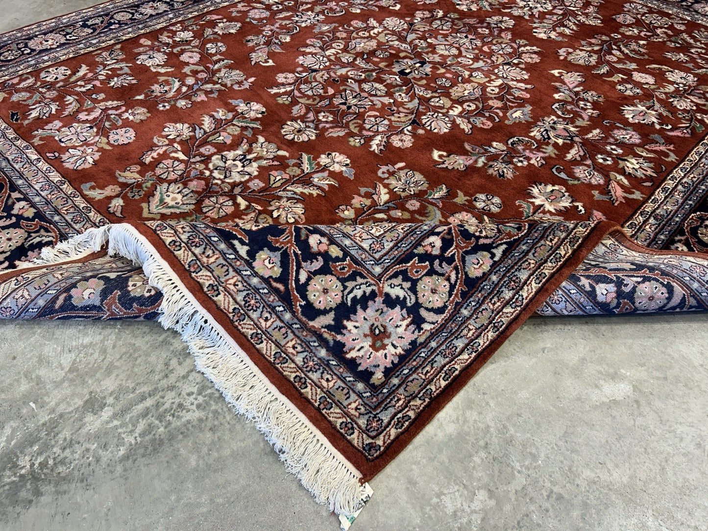 8’1”x9’11” Hand-Knotted 100% Wool Pile Oriental Area Rug - Carpet
