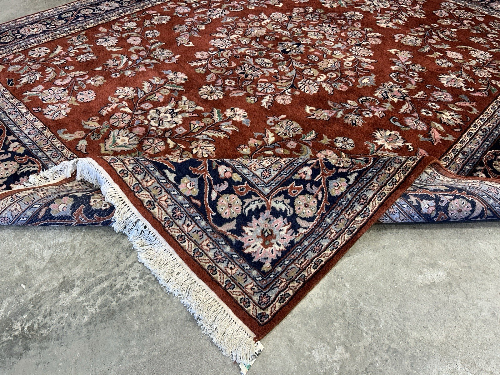 8’1”x9’11” Hand-Knotted 100% Wool Pile Oriental Area Rug - Carpet