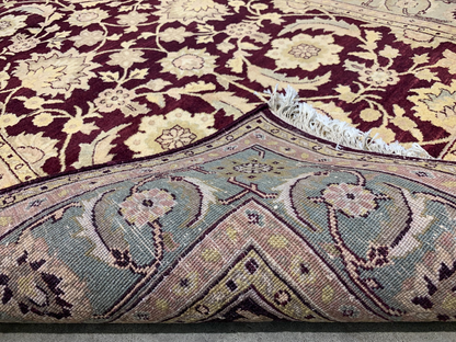 4' x 6' Very Fine Hand-Knotted 100% Wool Pile Indian Rug