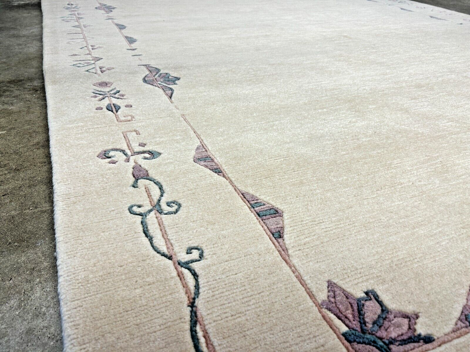 6'7"x9'10" Hand-Knotted 100% Wool Pile Indo-Nepali Carpet - Area Rug