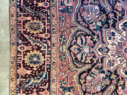 8'x11'3" Hand-Knotted 100% Wool Pile Herize Rug