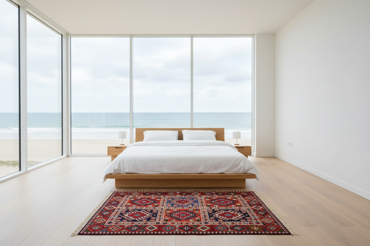 2'7"x4'2" Hand-Knotted 100% Wool Pile Yalamehe Rug