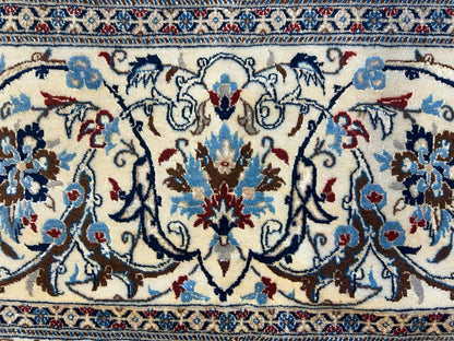 10'3"x14'1" Extra Fine Hand-Knotted Wool & Silk Naine Rug