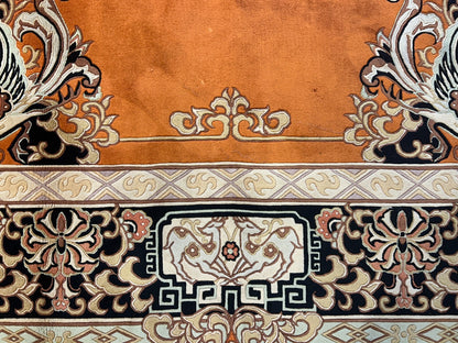 9'x12' Hand-Knotted 100% Wool Pile Oriental Rug