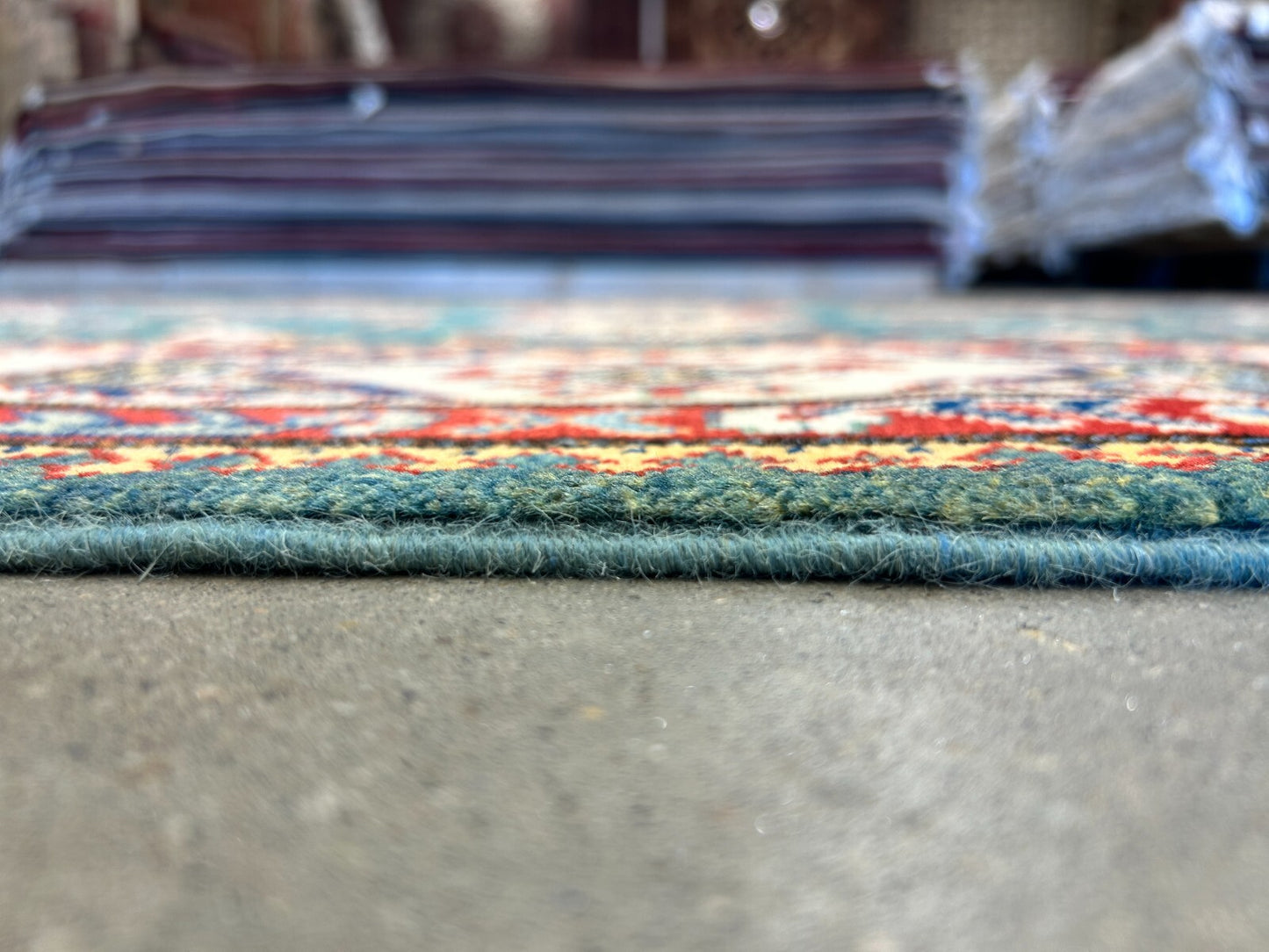 7'x10' Hand-Knotted 100% Wool Carpet - Fine Kazak Area Rug