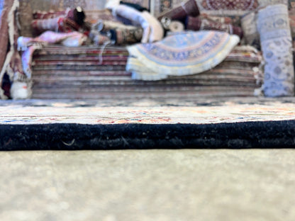 8'9"x11'6" Hand-Knotted Wool & Silk Blend Oriental Rug