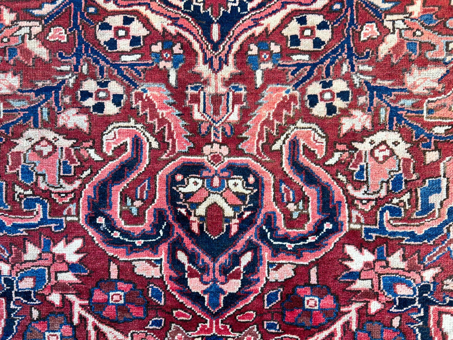 8'5"x11'9" Hand-Knotted 100% Wool Pile Herize Rug