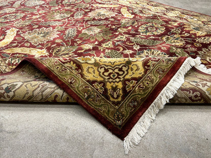 7'x10' Hand-Knotted 100% Wool Pile Agra Carpet - Area Rug