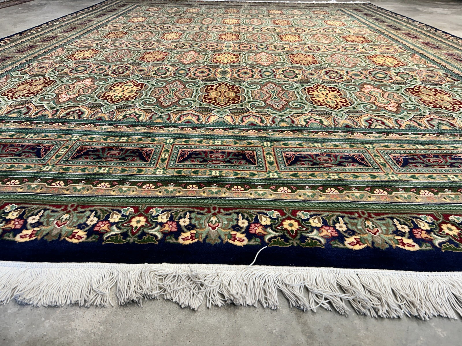 8'10"x11'10" Hand-Knotted 100% Wool Pile Oriental Rug