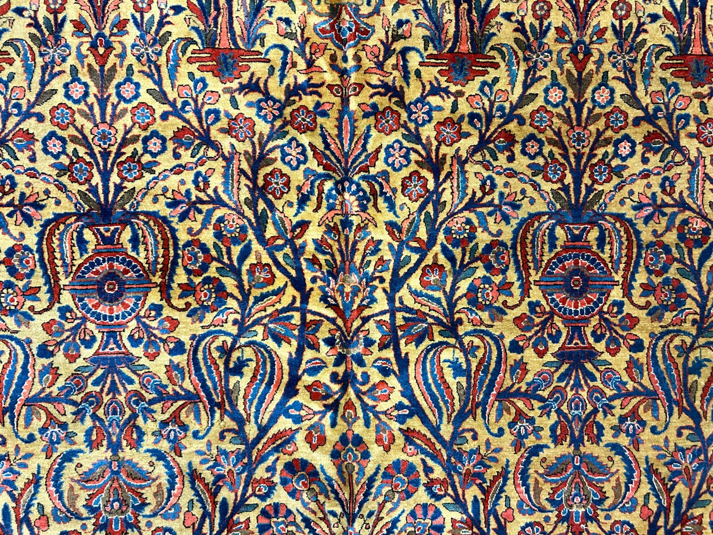 8'8"x11'9" Collector Antique 100% Wool Pile Sarouke Rug