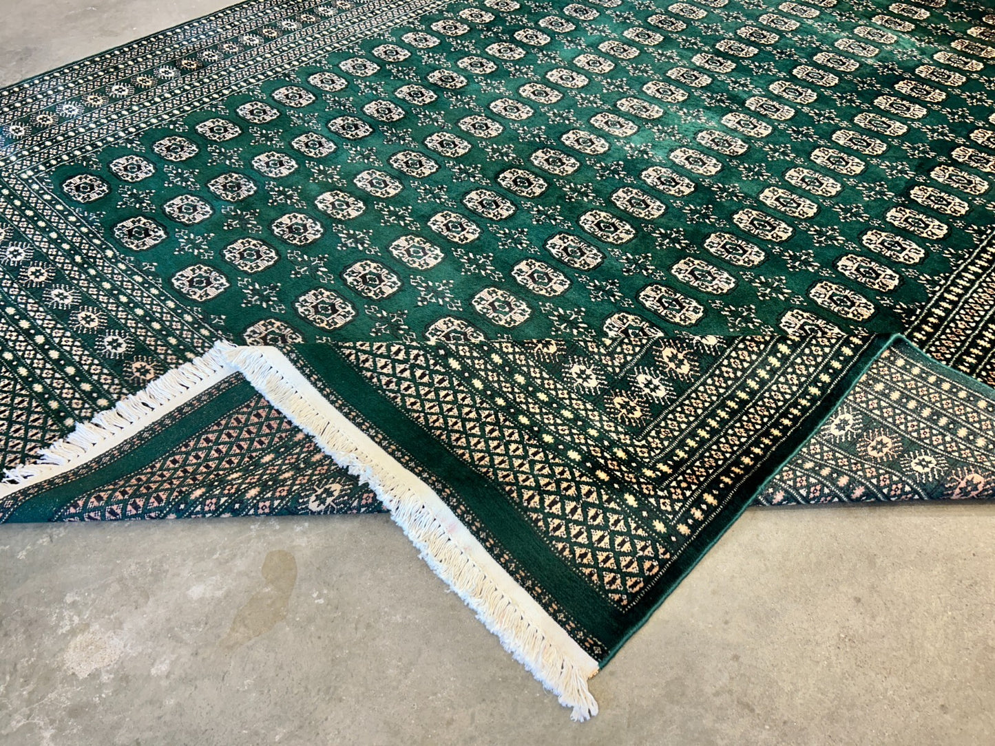 8'x10' Hand-Knotted 100% Wool Pile Bokhara Rug