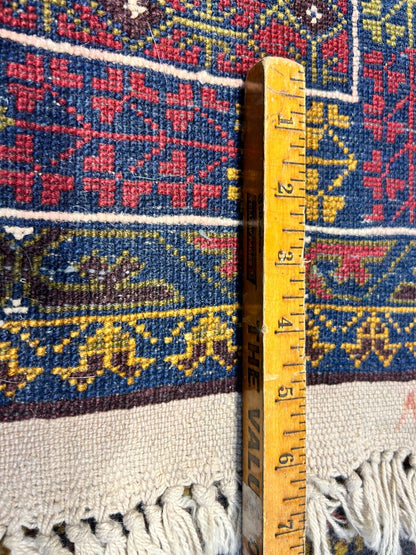 6'5"x8'9" Hand-Knotted 100% Wool Pile Balouchi Carpet - Area Rug