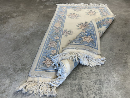 3’x5’ Hand-Knotted 100% Wool Pile Oriental Area Rug - Carpet