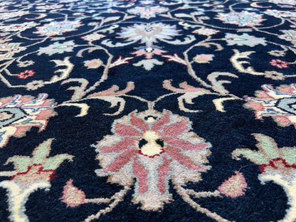 9'x12' Hand-Knotted 100% Lamb Wool Pile Oriental Rug