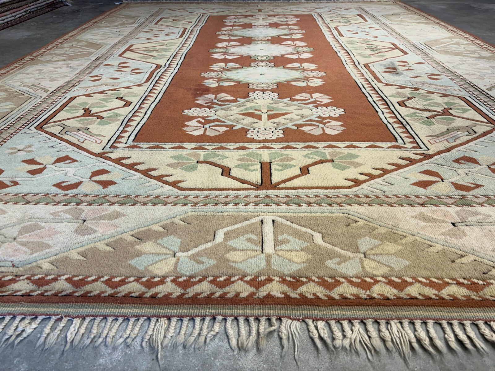 8'10"x11'8" Hand-Knotted 100%  Wool Pile Kazak Rug