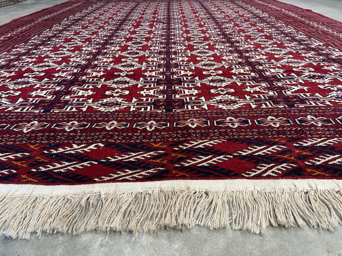 7’7”x10’ Hand-Knotted 100% Wool Pile Bokhara Area Rug - Carpet