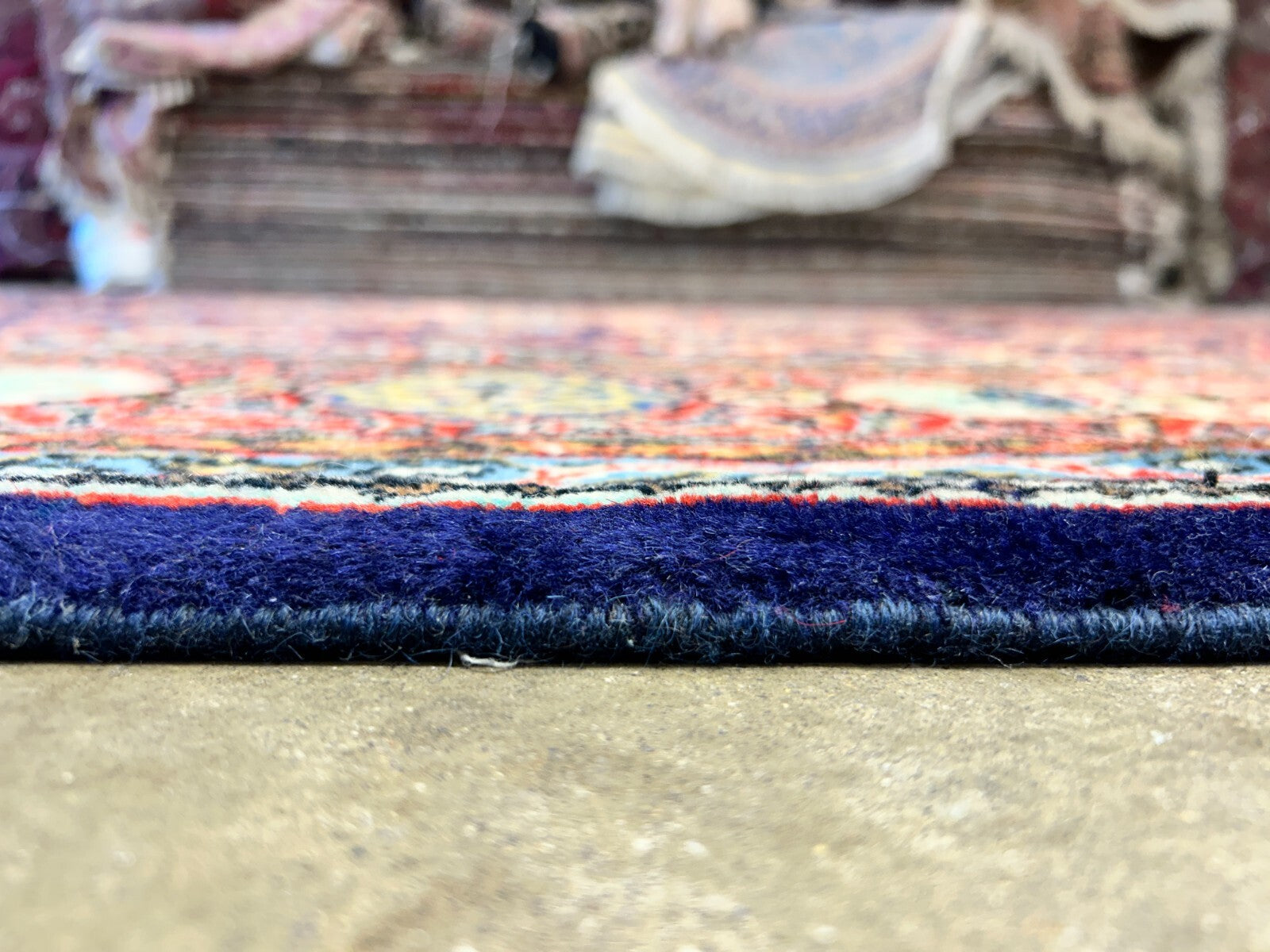 8'8"x12'6" Hand-Knotted 100% Wool Pile Kashmare Rug