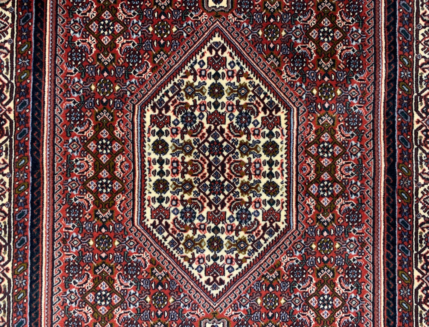 2'11"x4'11'' Hand-Knotted 100% Wool Bidjare Area Rug - Area Carpet