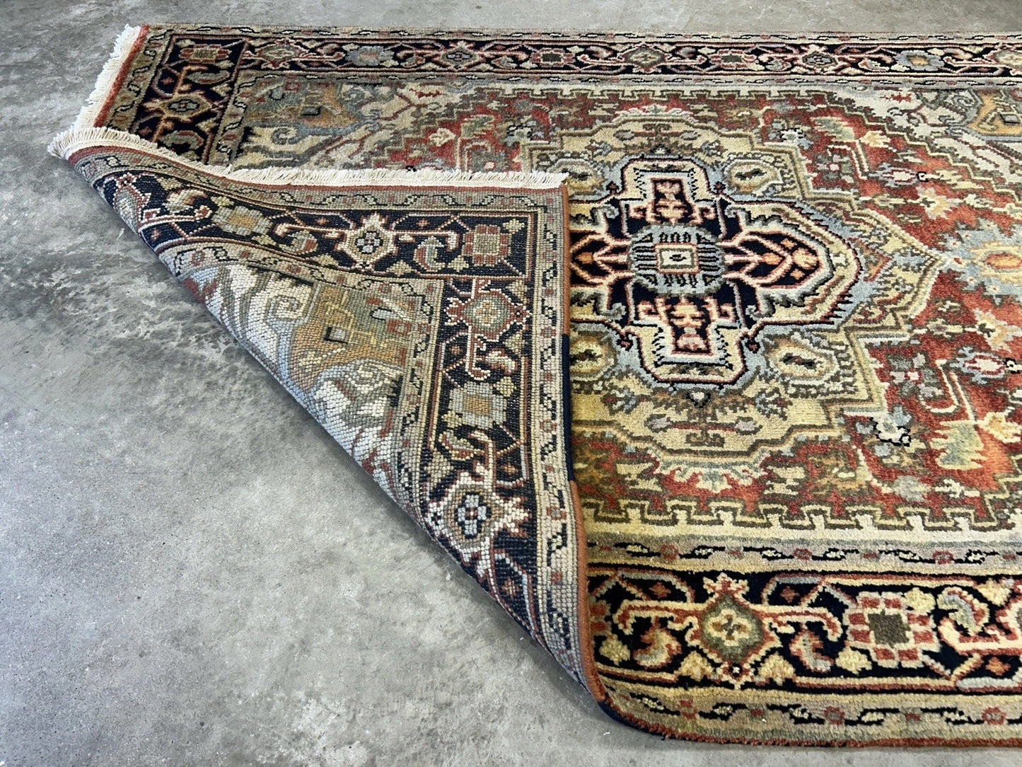 4’1”x6’1” Hand-Knotted 100% Wool Indoserapi Area Rug - Carpet