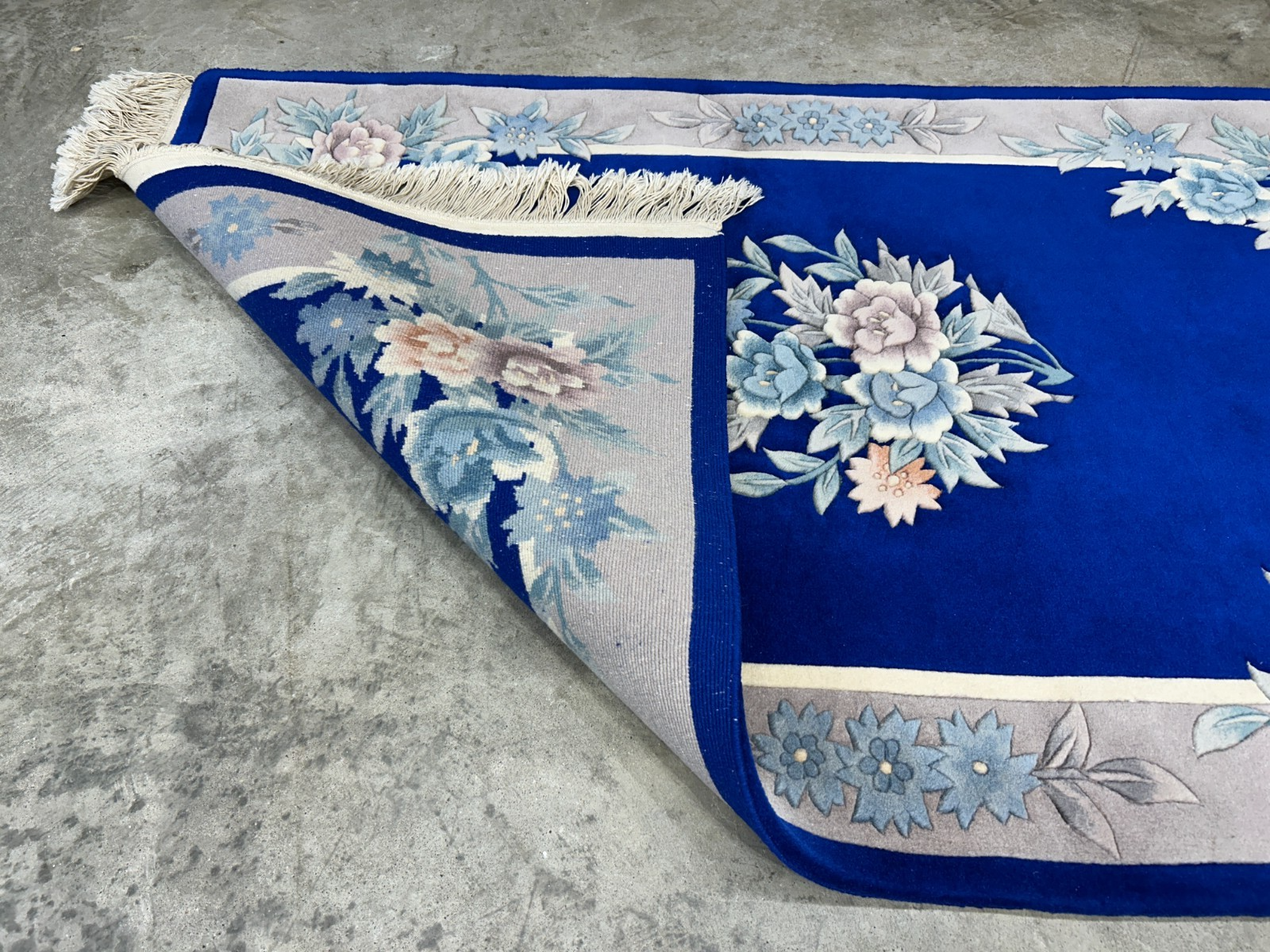 3'x5' Hand-Knotted 100% Wool Pile Art-Deco Area Rug - Carpet