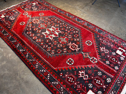 4'2" x 8' Hand-Knotted 100% Lamb Wool Carpet - Hamadane Area Rug